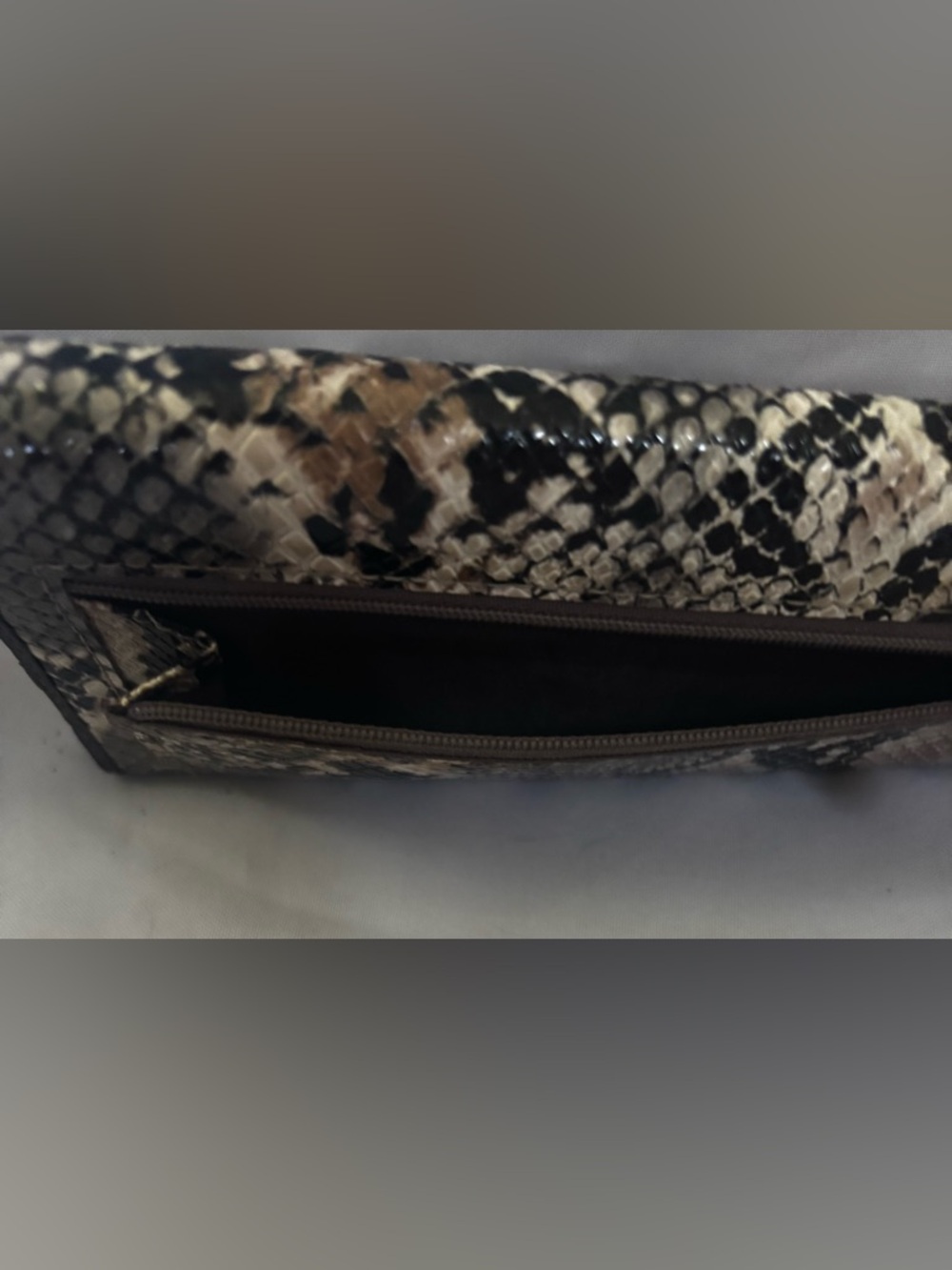 Nine West Vegan Leather Wallet Wristlet in Reptile Sz OS - Picture 3 of 7